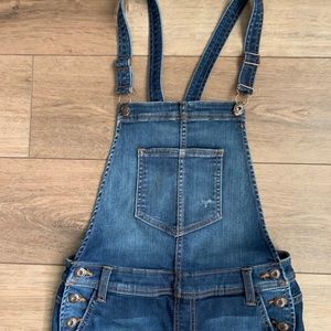 Skinny jean overalls